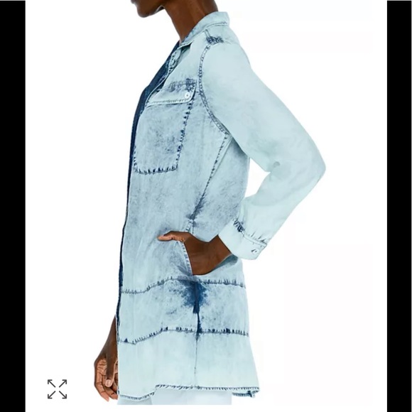 NIC+ZOE Denim Skies Shirt/Mini dress Size S. NWT - Picture 5 of 6